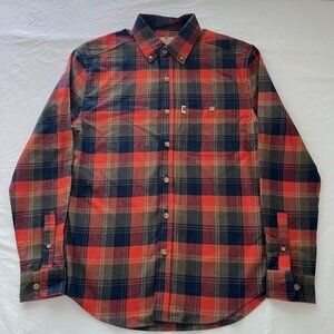 Mens Shirt Size S Cotton 100% Red Blue Green